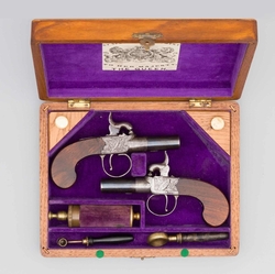 párové pistole v kazetě od Henryho Nocka