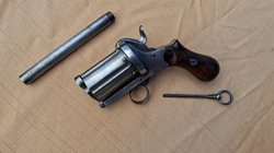 Pepperbox Lefaucheux 9mm s přídavnou hlavní