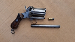 Pepperbox Lefaucheux 9mm s přídavnou hlavní