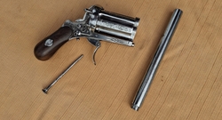 Luxusní ,,pepperbox“ 7mm s přídavnou hlavní