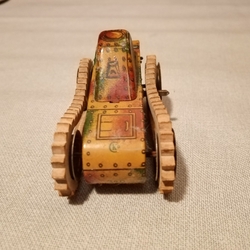 plechový model tanku D.R.G.M