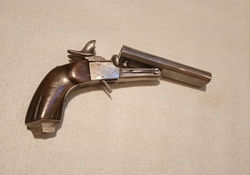 pistole dvojhlavňová 9mm Pinfire