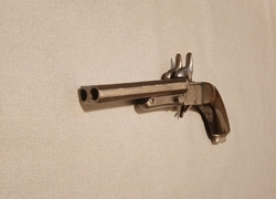 pistole dvojhlavňová 9mm Pinfire
