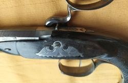 Pár perkusních pistolí s drážkovanou hlavní
