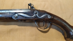 Italská křesadlová pistole 54,5cm